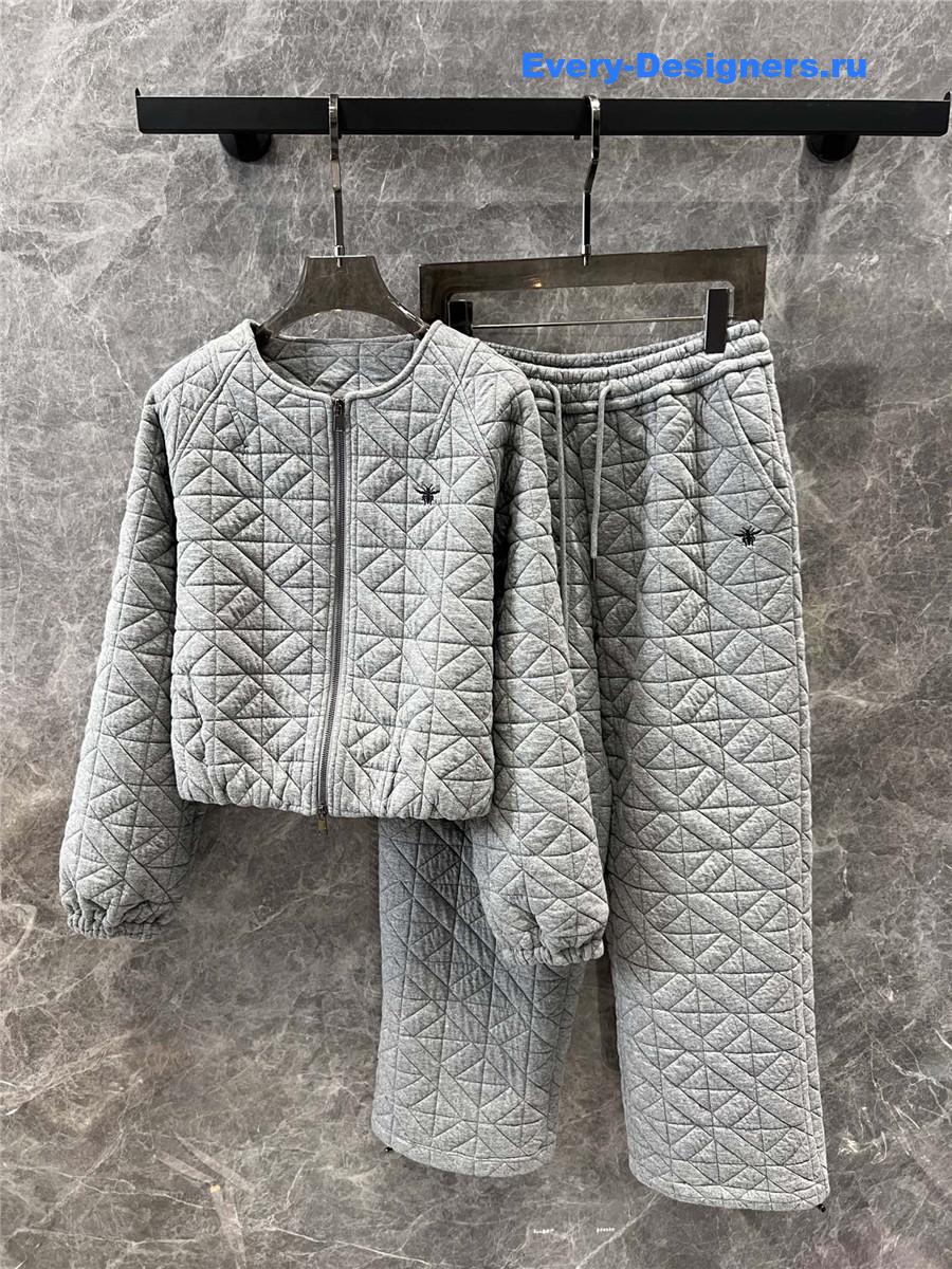 D10r quilted jacket + cuffed cotton pants set