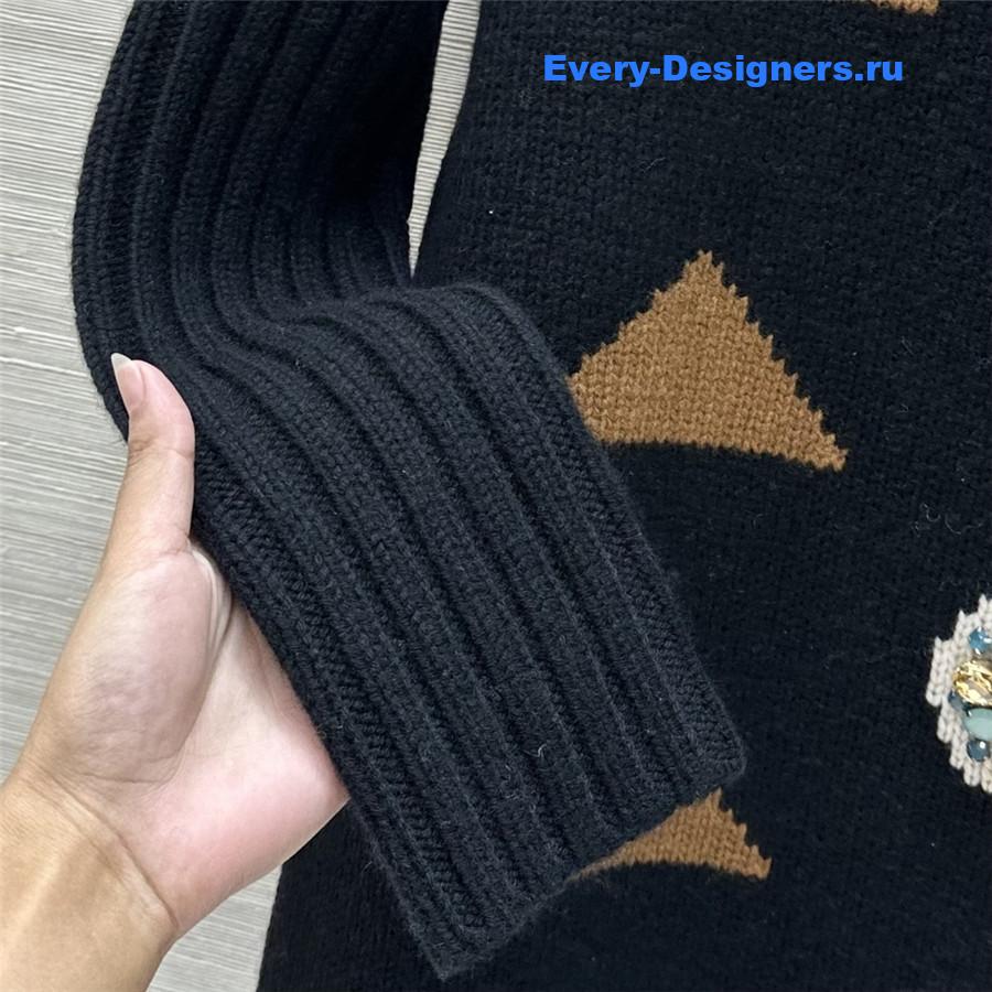 Vanitoo quilted cashmere dress