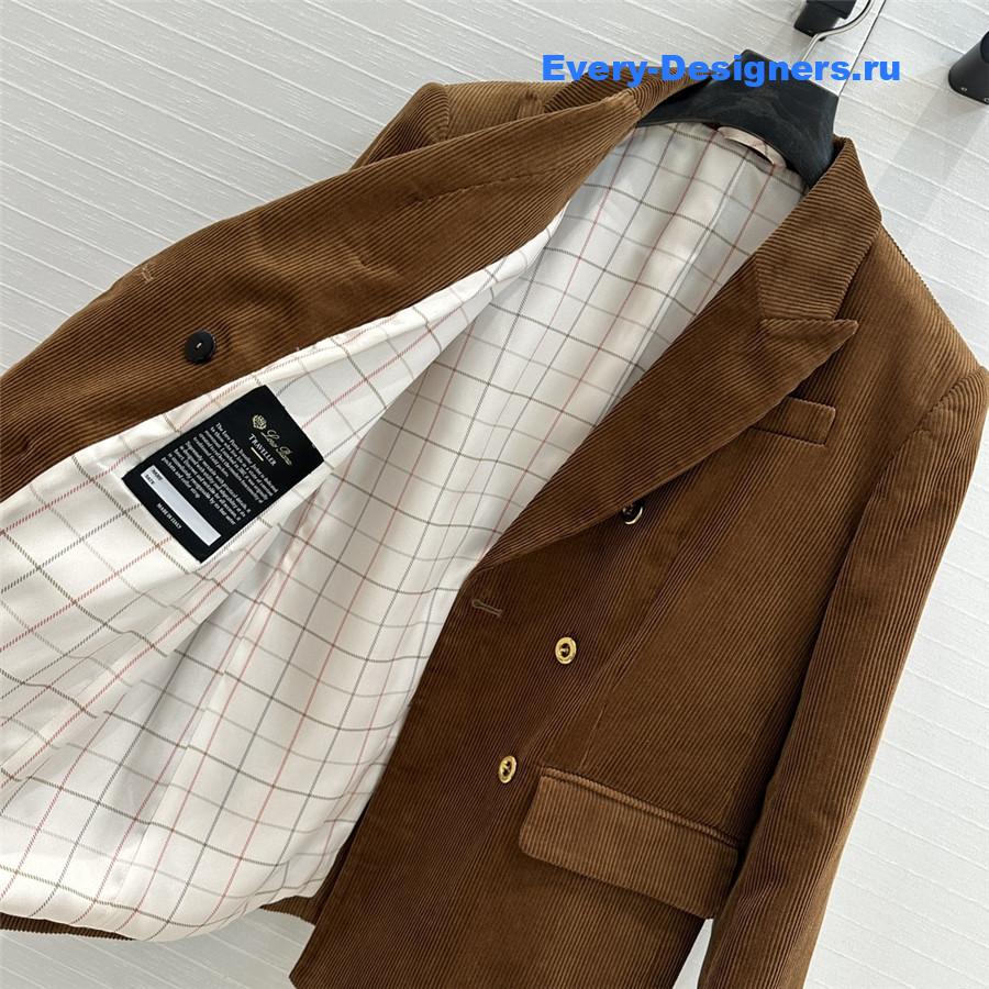 L0r0 P1ana double-breasted blazer