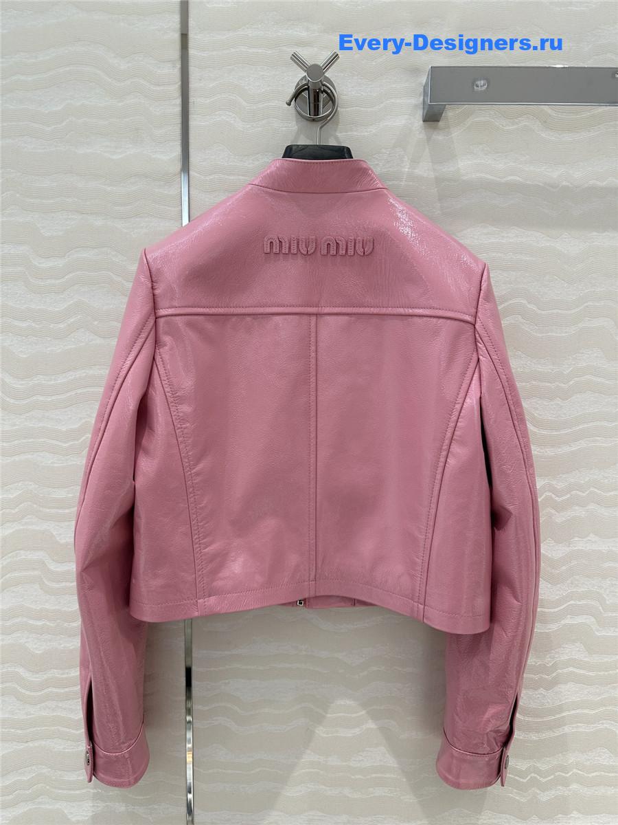 M1um1u leather jacket