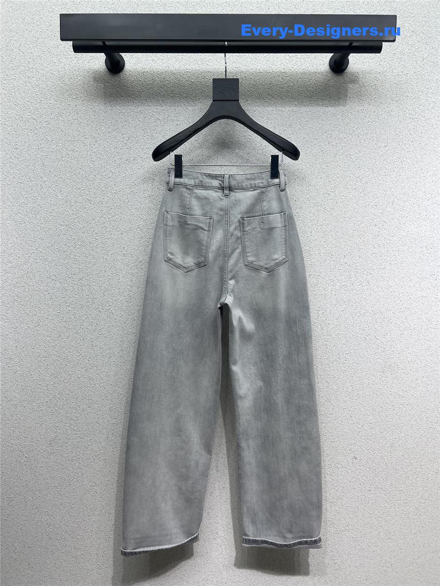 M1um1u denim scimitar pants