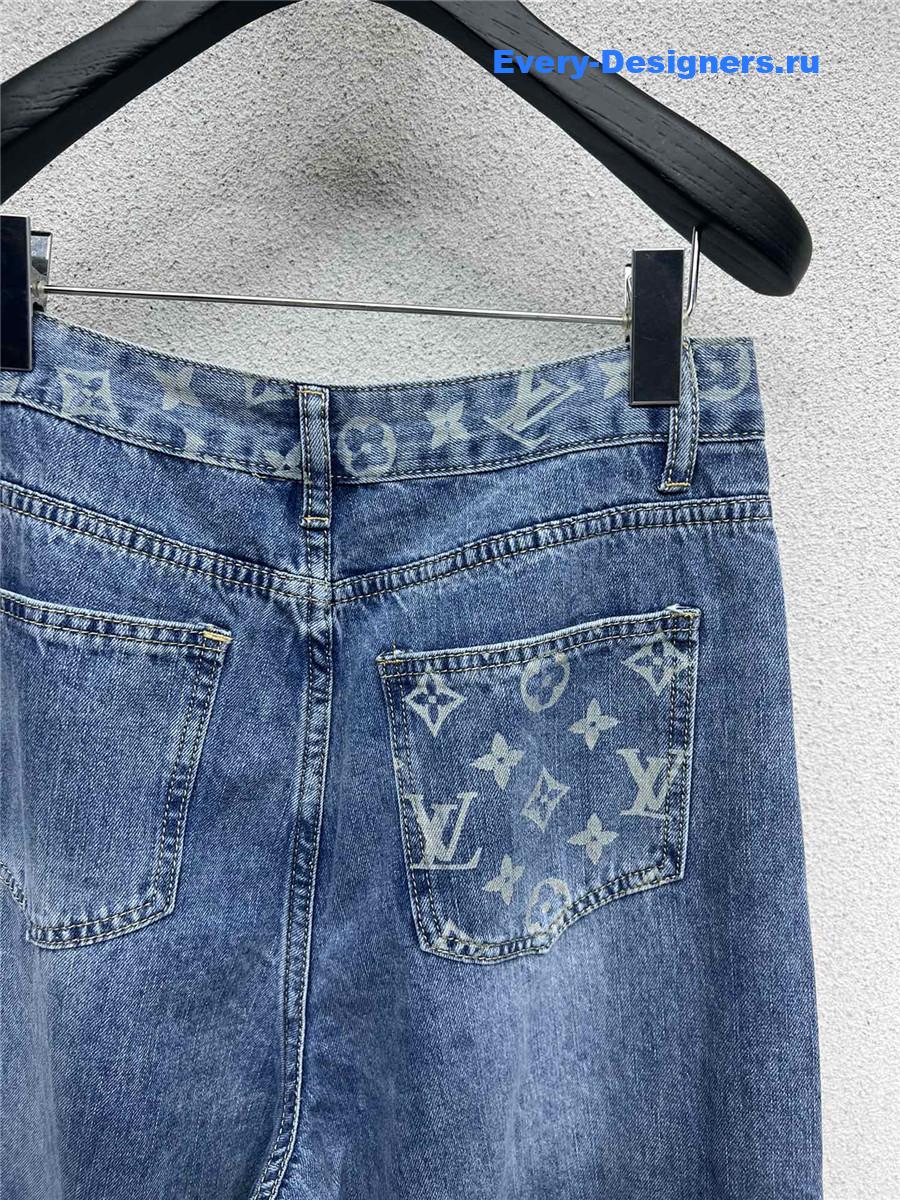 l0vis Vvtt0n lv denim straight wide-leg pants