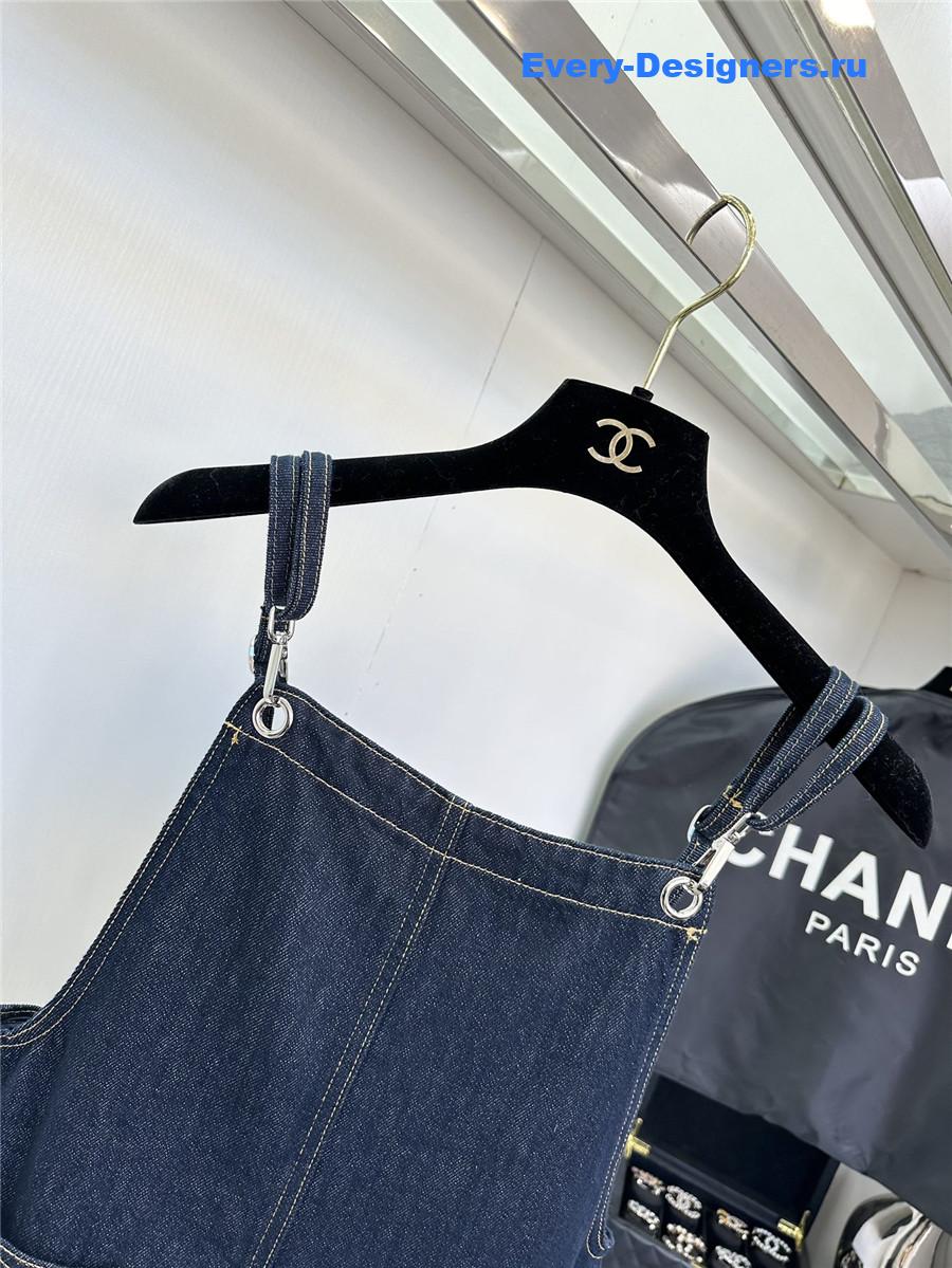 Ch**el double pocket micro logo overalls