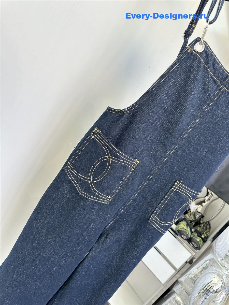 Ch**el double pocket micro logo overalls