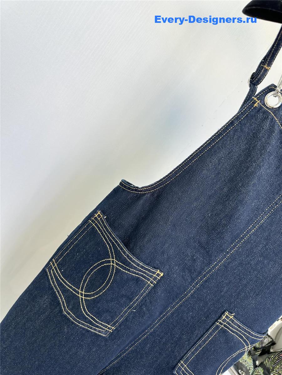 Ch**el double pocket micro logo overalls