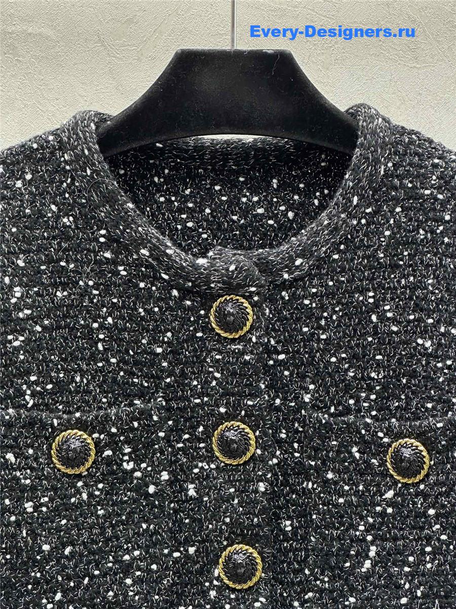 Balmain lapel button-down cardigan