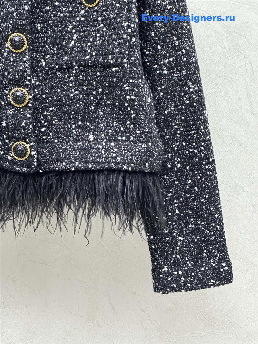 Balmain lapel button-down cardigan