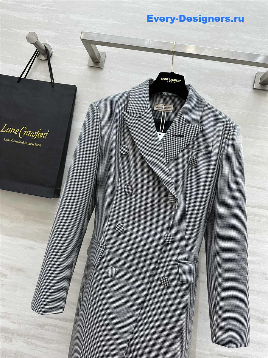 a1exa*der Mcqv*en mid-length suit jacket