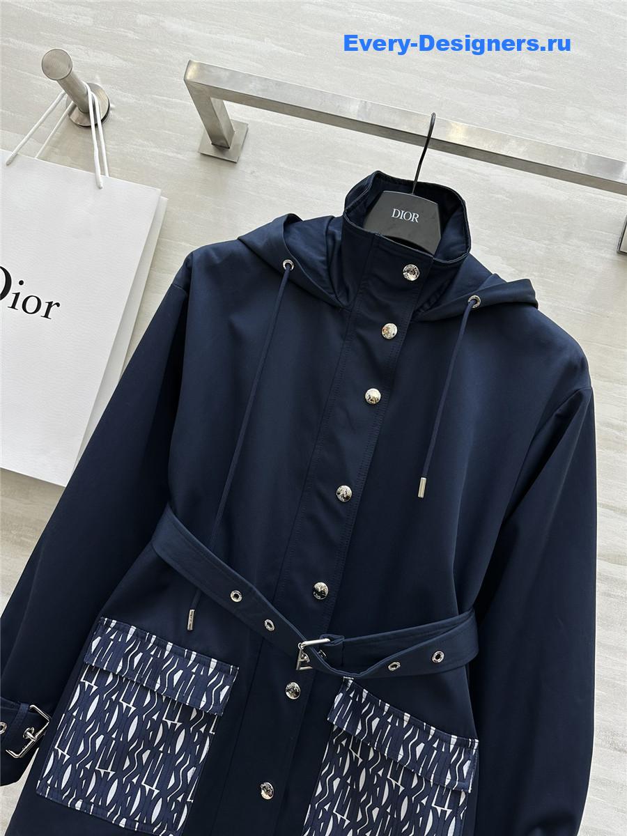 D10r hooded trench coat