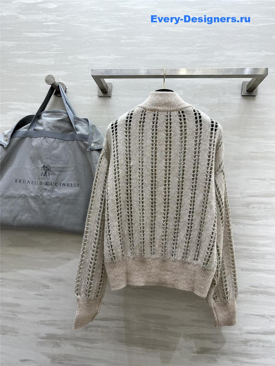 BC mohair blend stand collar jacket