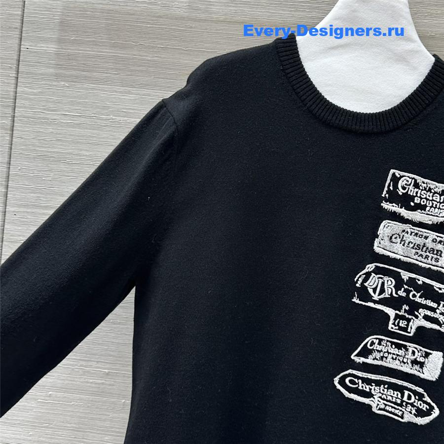 D10r archives labels wool sweater black