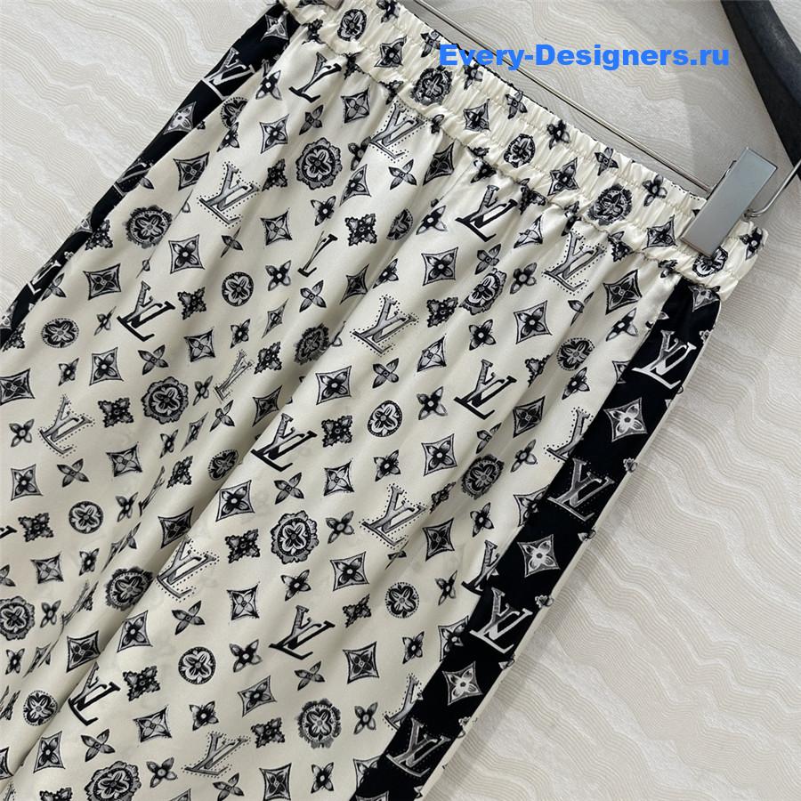 l0vis Vvtt0n lv printed silk pants