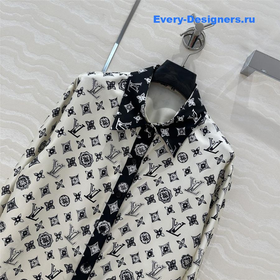 l0vis Vvtt0n lv printed silk shirt