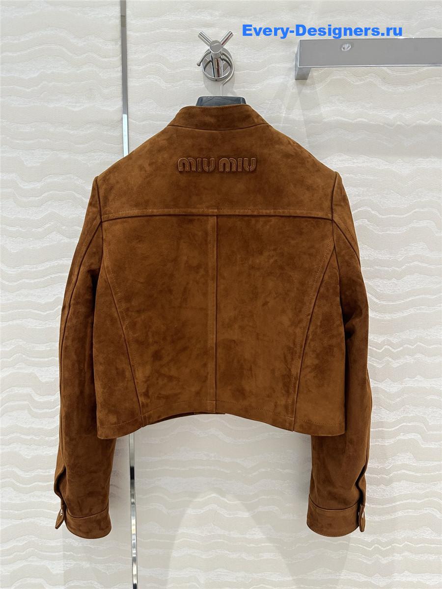 M1um1u leather jacket