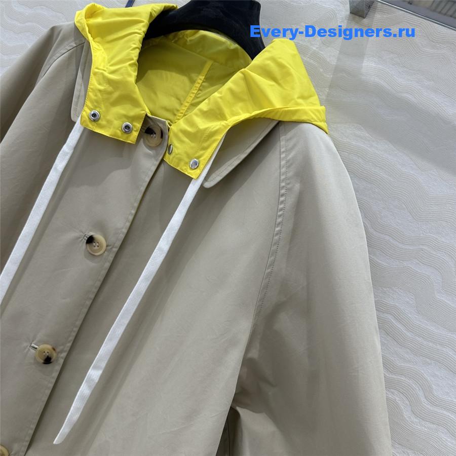 M1um1u jacket short trench coat