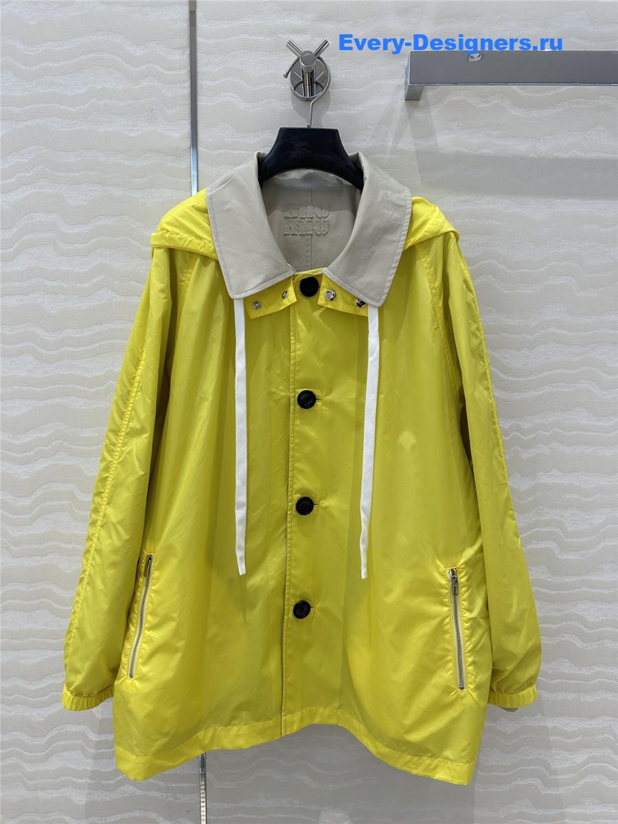 M1um1u jacket short trench coat