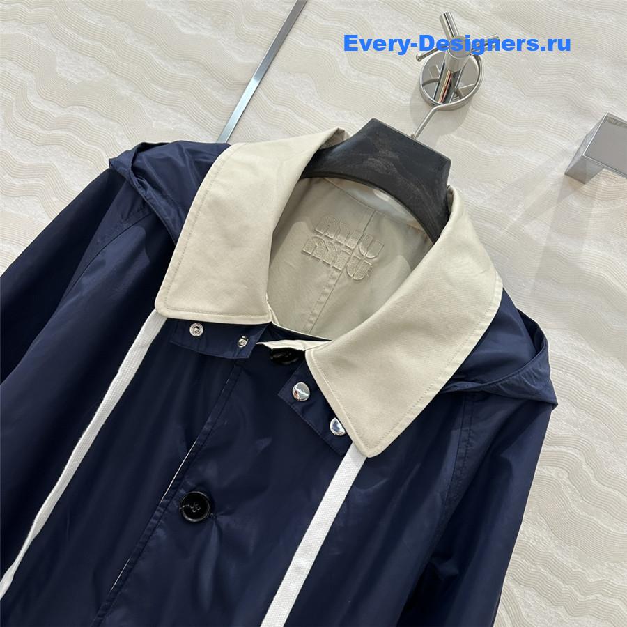 M1um1u jacket short trench coat