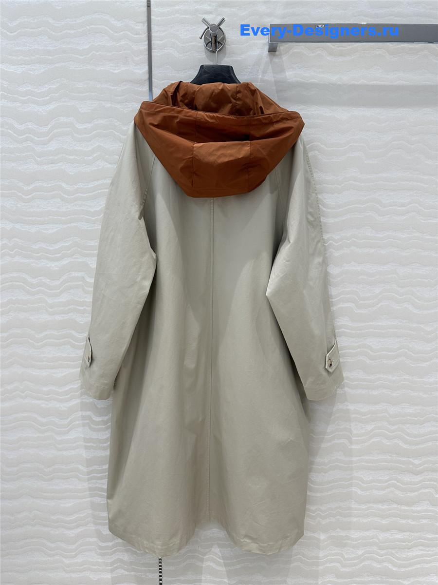 M1um1u jacket long trench coat