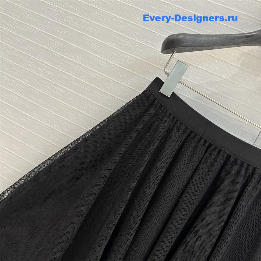 D10r lace tulle long skirt