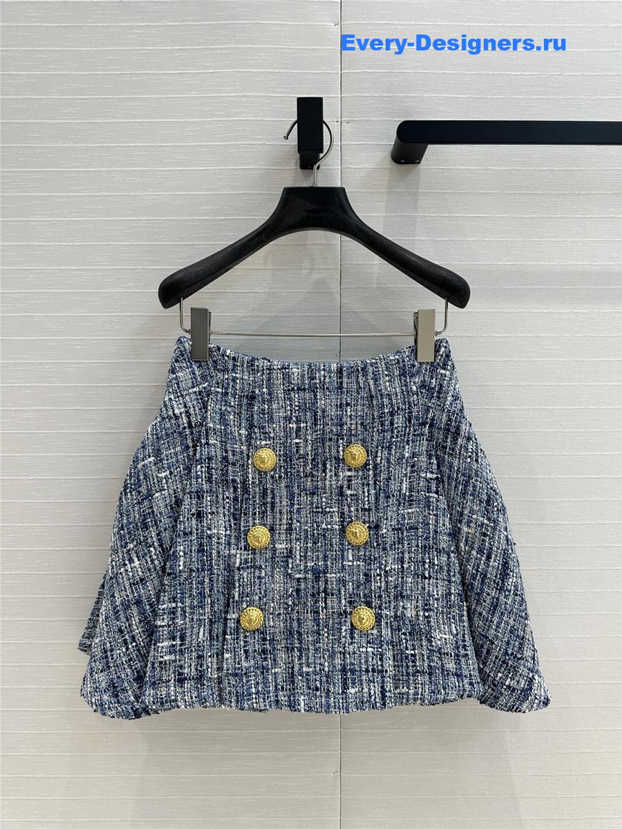 Balmain double-breasted skirt