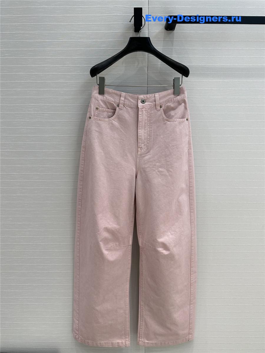 L0ew* denim sickle jeans