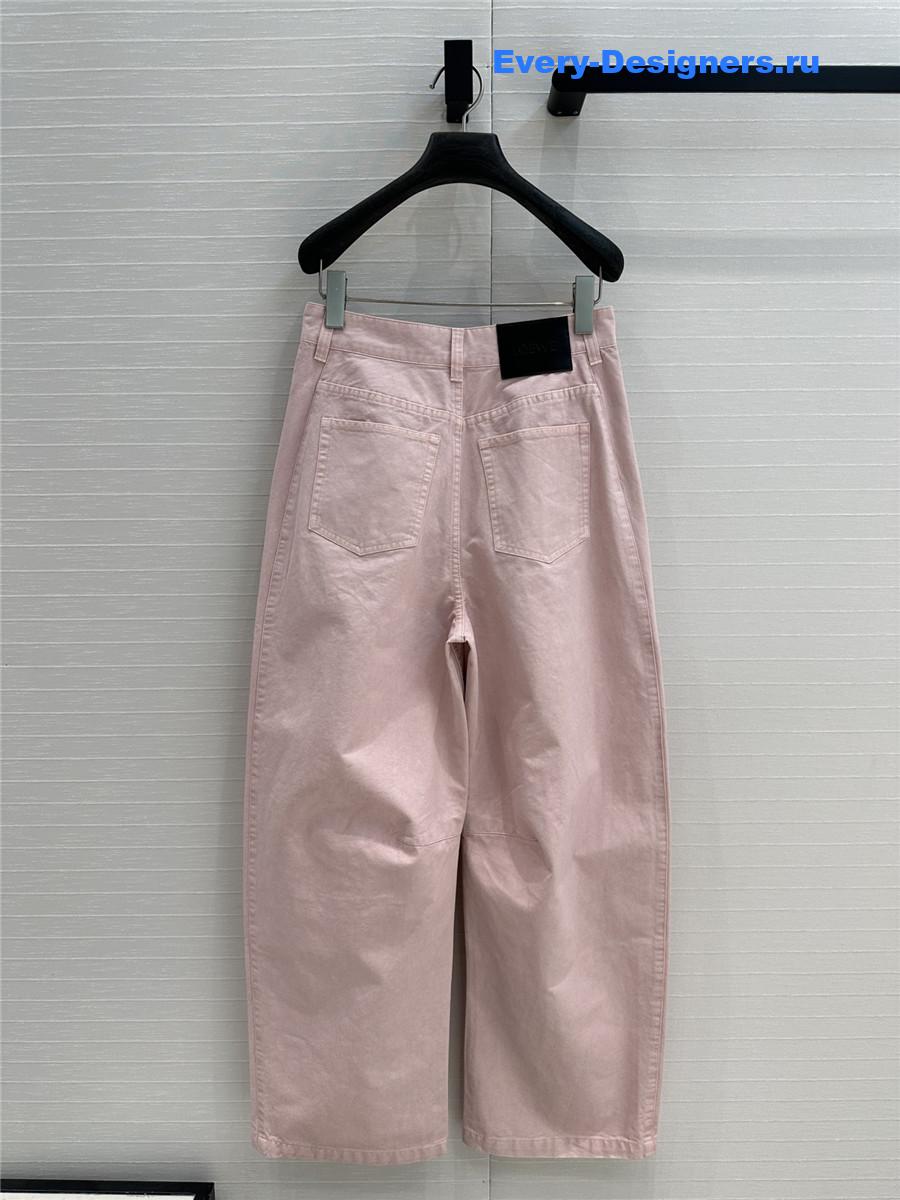 L0ew* denim sickle jeans