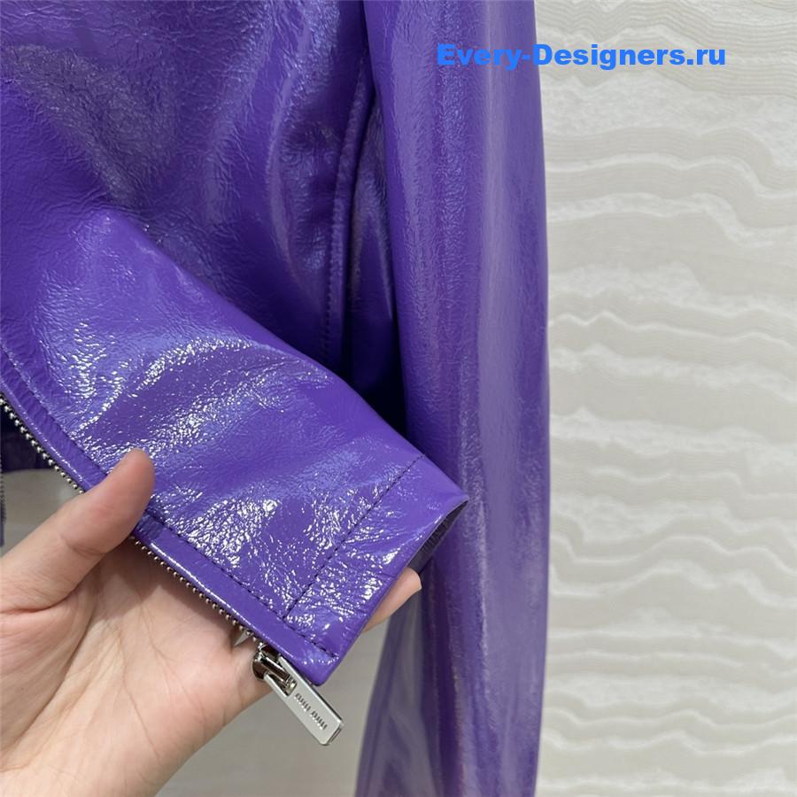 M1um1u leather jacket