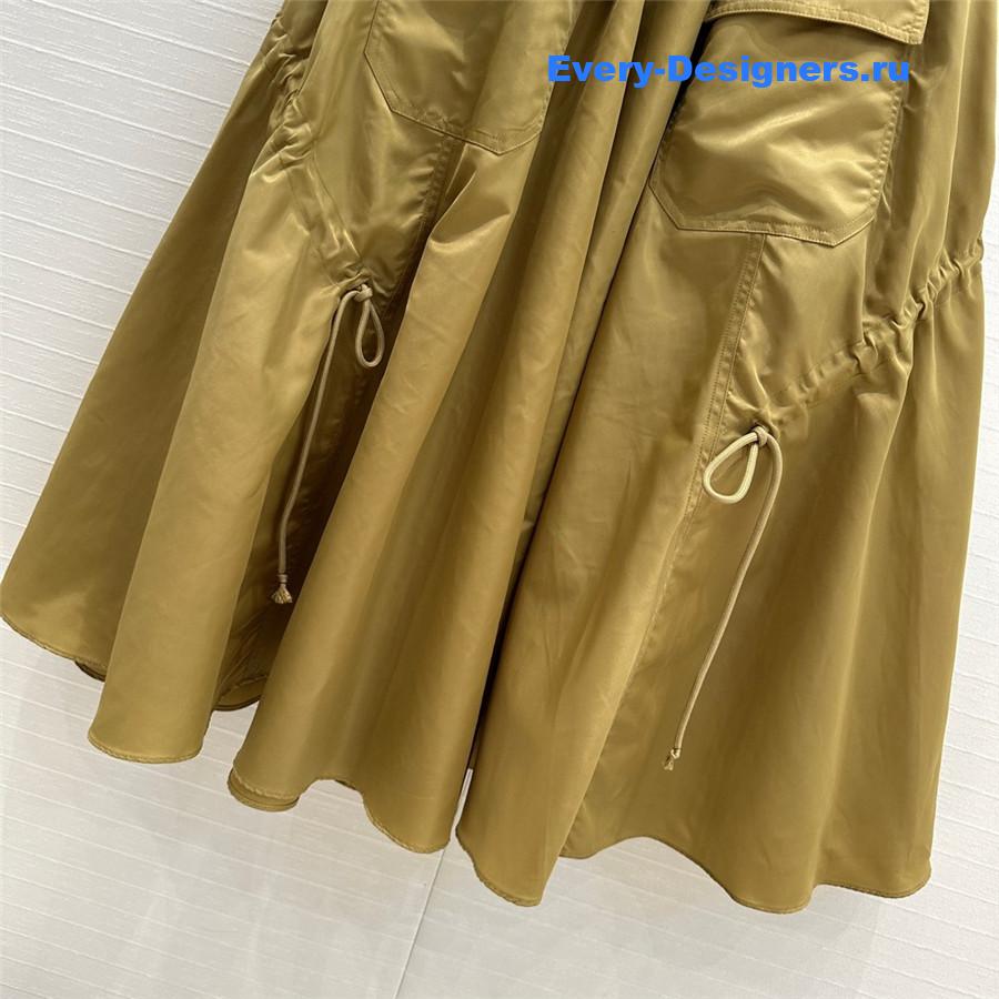 Pra*a elastic waist nylon maxi skirt
