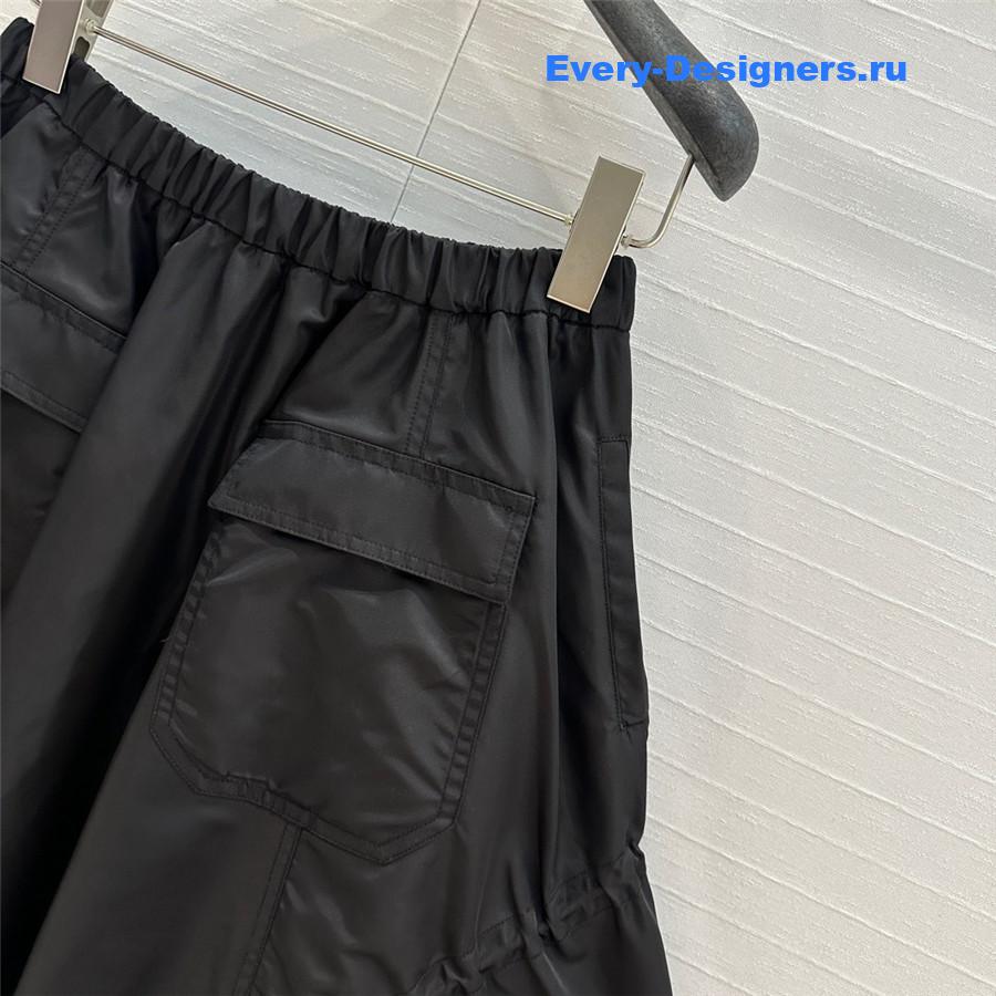 Pra*a elastic waist nylon maxi skirt
