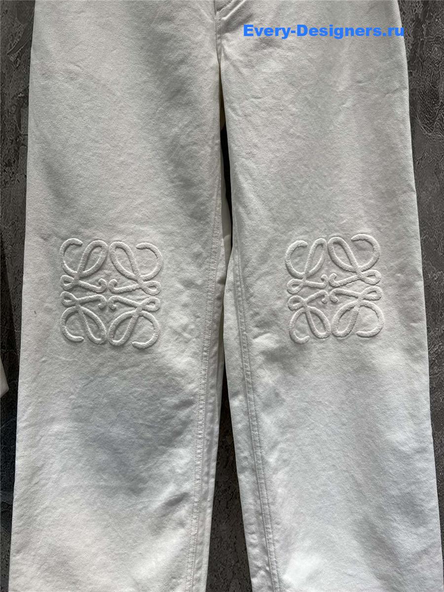 L0ew* white jeans