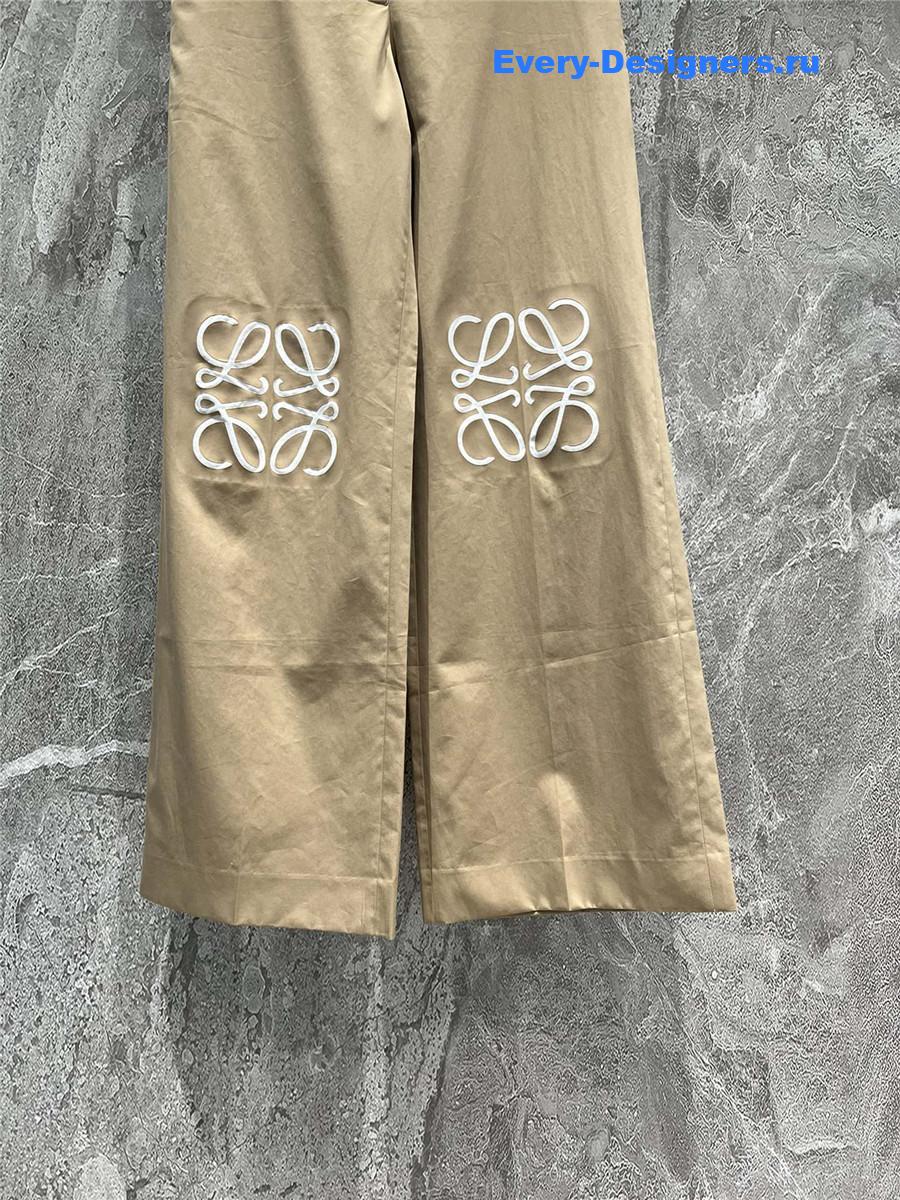 L0ew* khaki casual pants