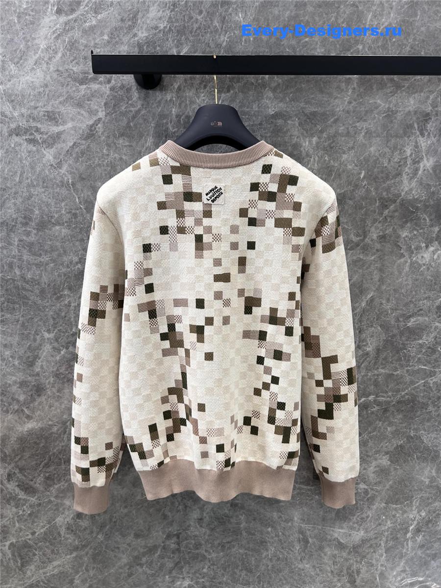 l0vis Vvtt0n lv camouflage knitted sweater