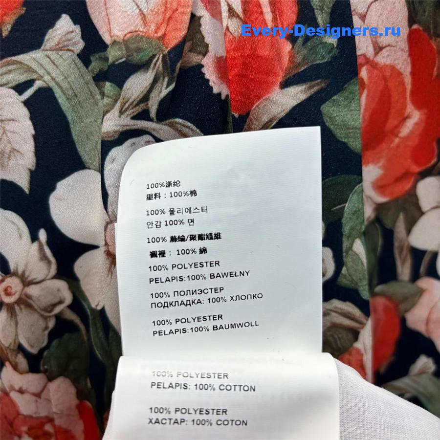 M1um1u lapel floral dress