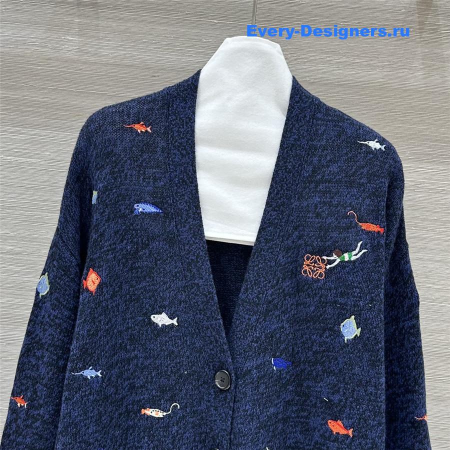 L0ew* knitted coat