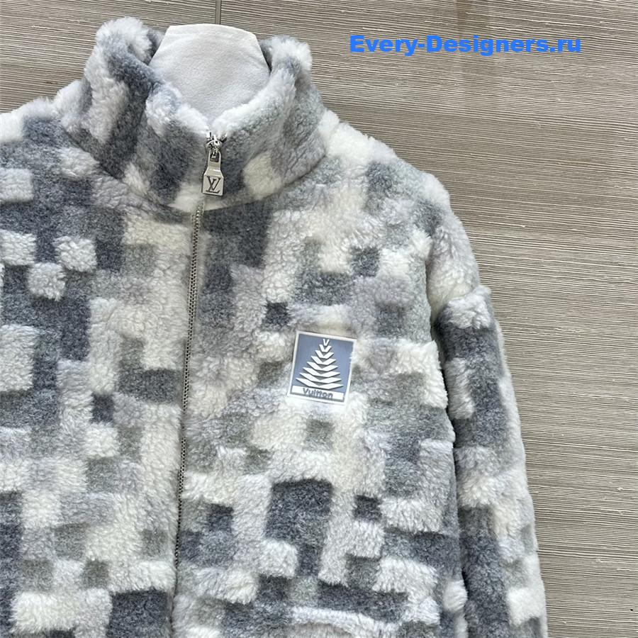 l0vis Vvtt0n lv lapel zipper jacket