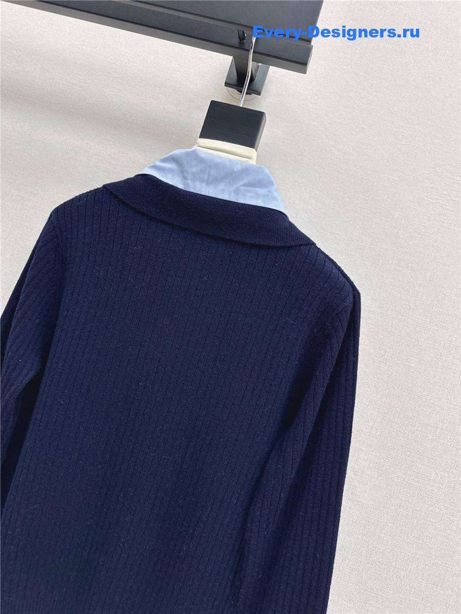 Ch**el fake two piece sweater