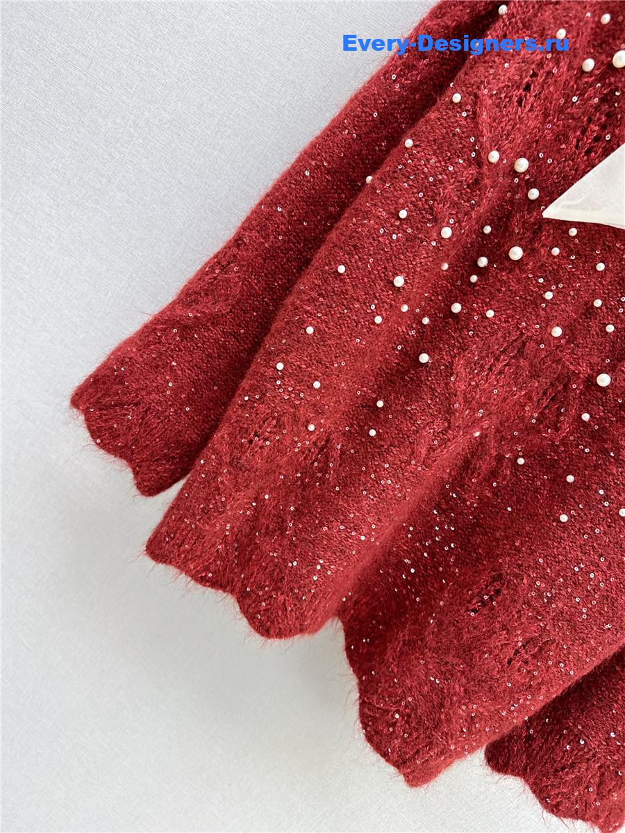 M1um1u ribbon sweater