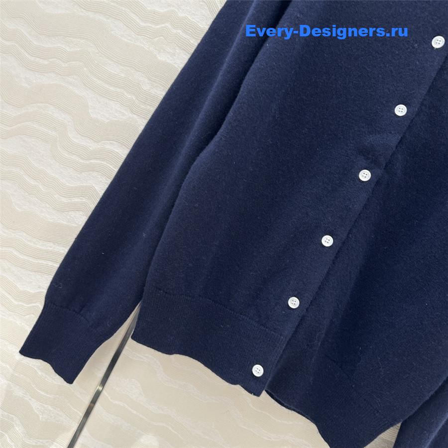 Miu Miu Cashmere Polo Collar Cardigan