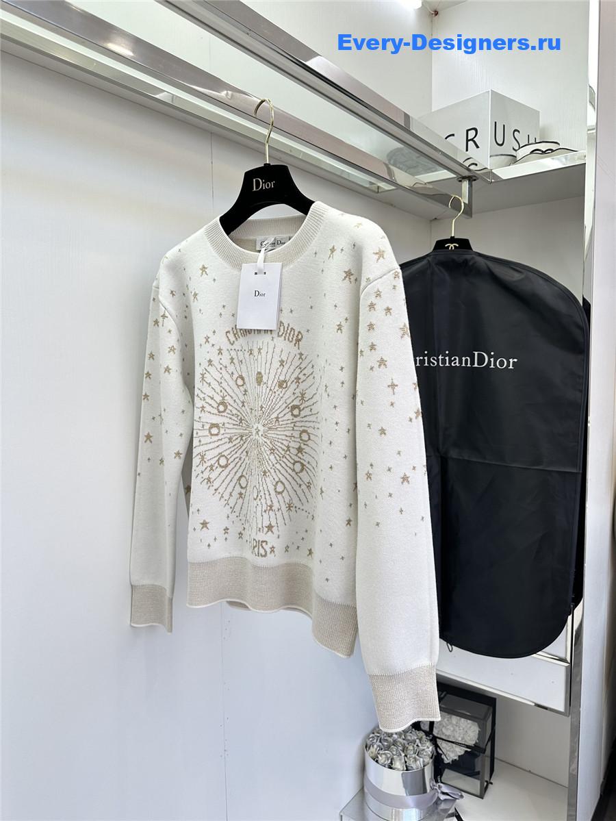 D10r astral motif sweater