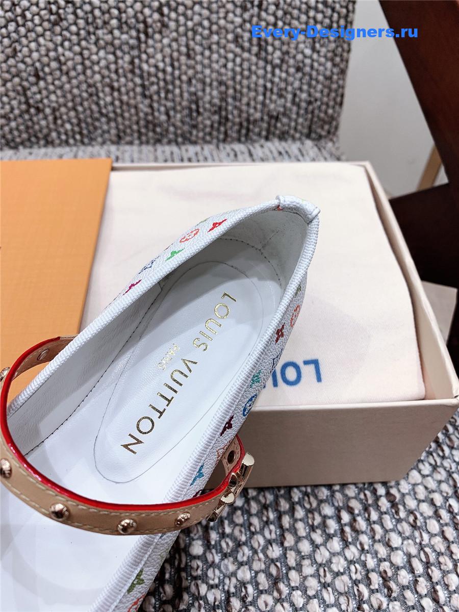 LV x TM Romy Flat Ballerina White