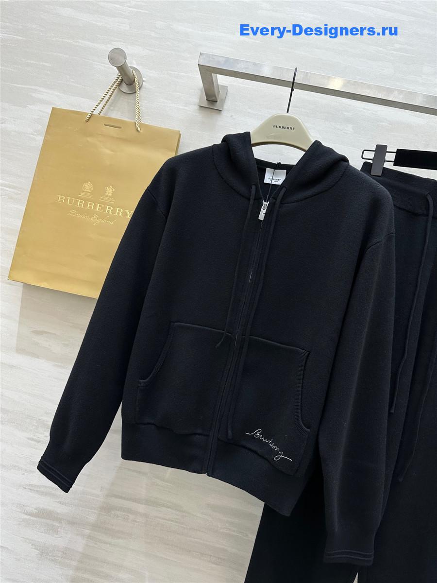 Bv*b*rry logo embroidery suit black