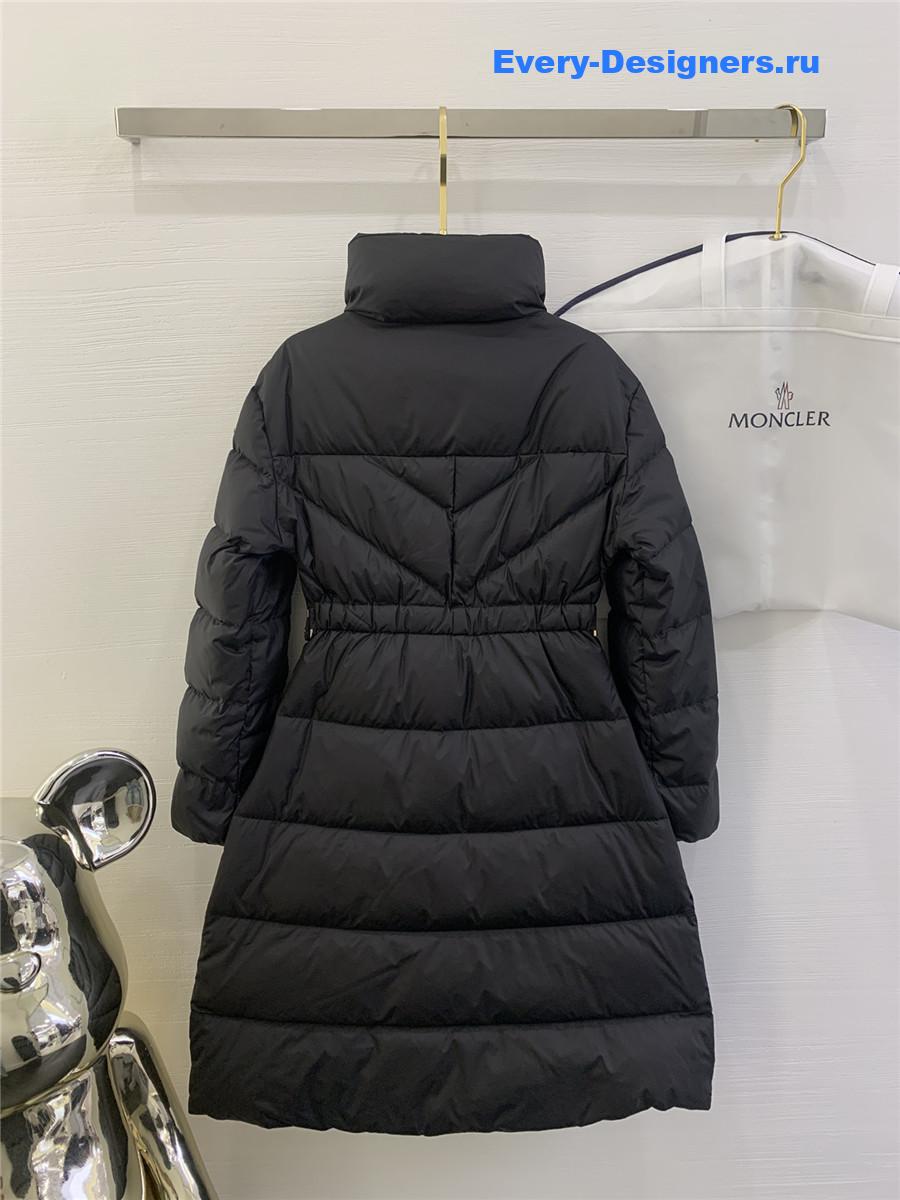 Moncler Women Brou Belted Down Coat in Black