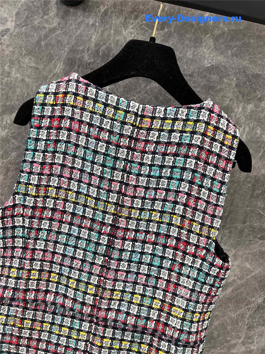 Ch**el woven beaded sleeveless dress