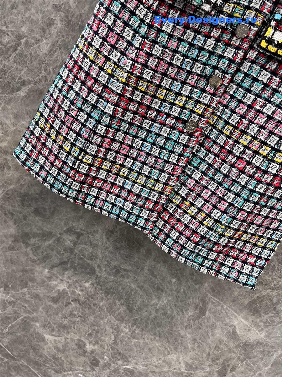 Ch**el woven beaded sleeveless dress