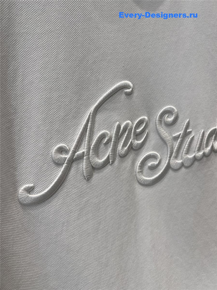 Acne Studios White Relaxed Fit Logo T-shirt