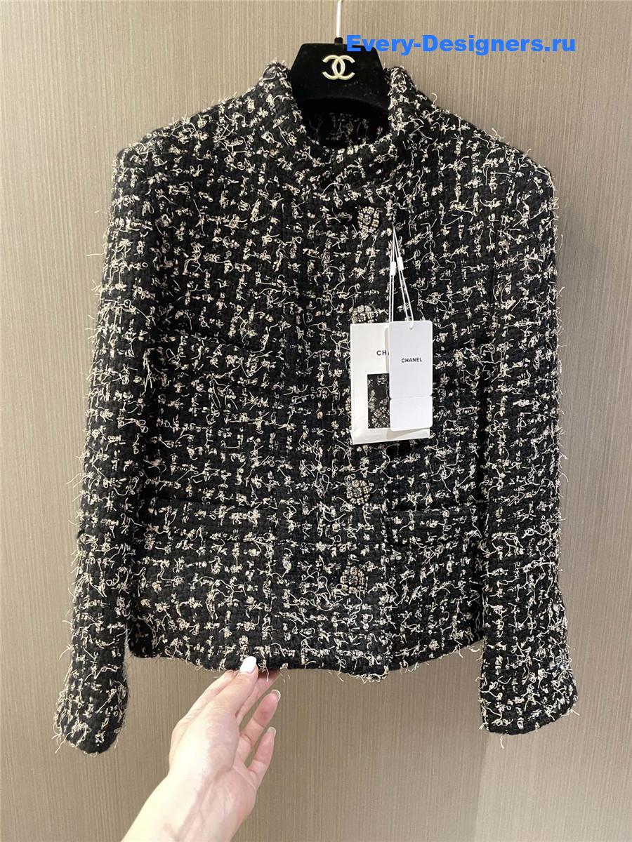 Ch**el button up tweed jacket