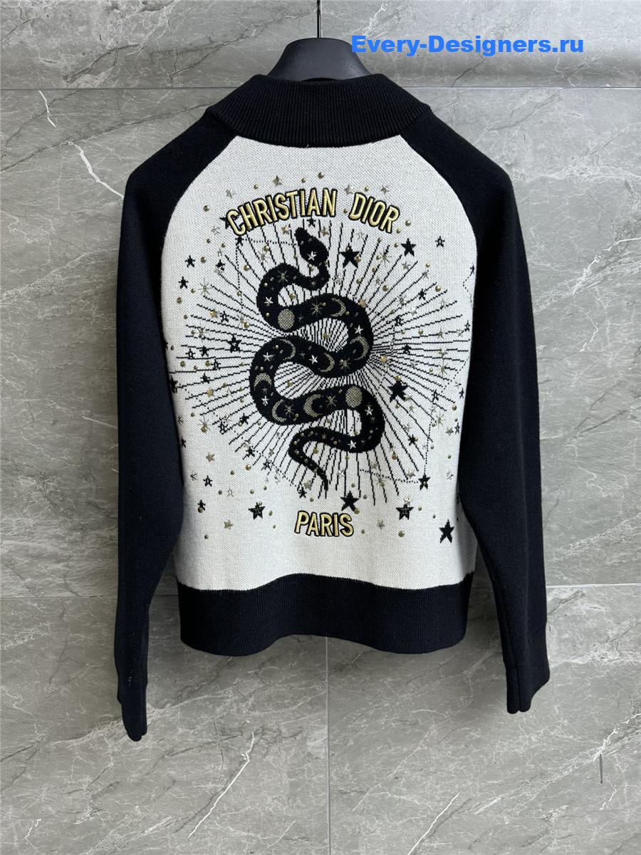 D10r star embroidered cardigan