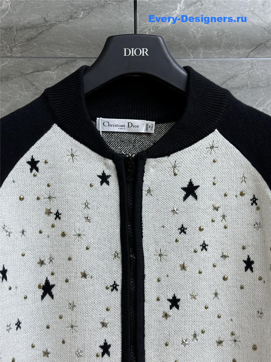 D10r star embroidered cardigan