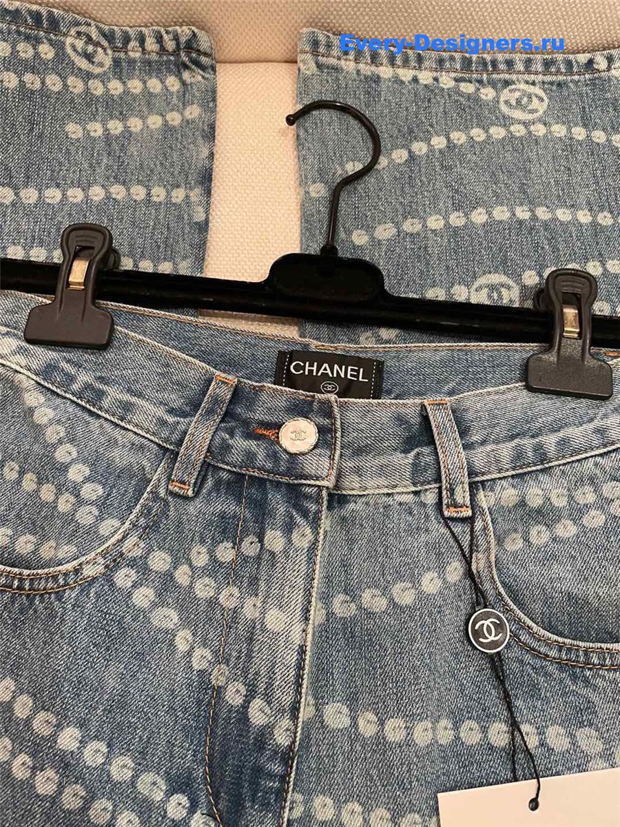 Ch**el chain print women¡¯s jeans
