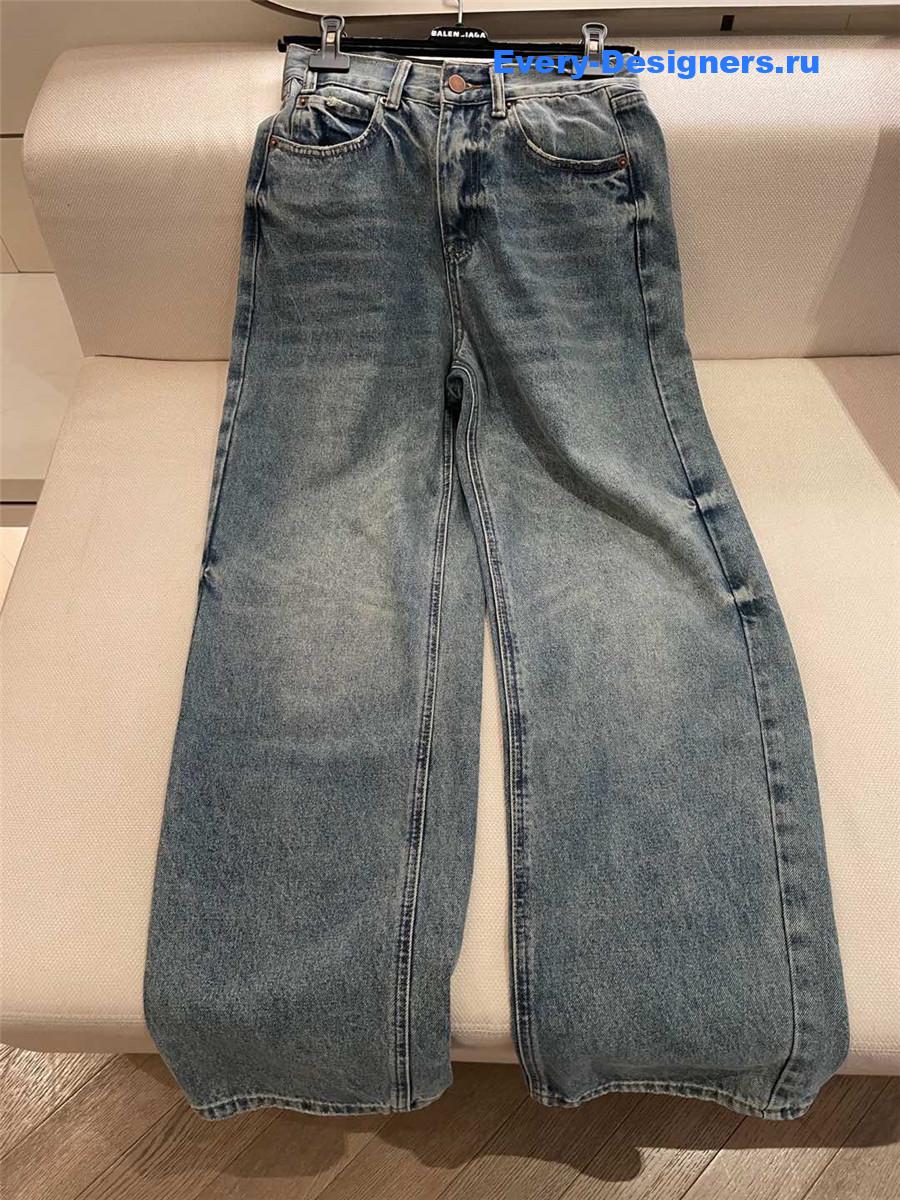 Ce1i*e blue straight jeans for women